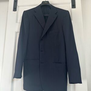 Kiton 3 roll 2 Navy Men's Blazer